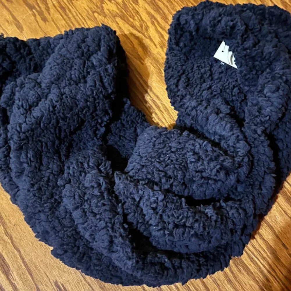 Aeropostale Navy blue sherpa infinity scarf - Picture 1 of 2
